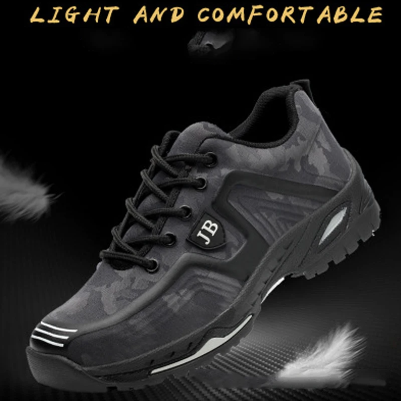 Воздухопроницаемый дезодорант мужской светильник Рабочая обувь со стальным