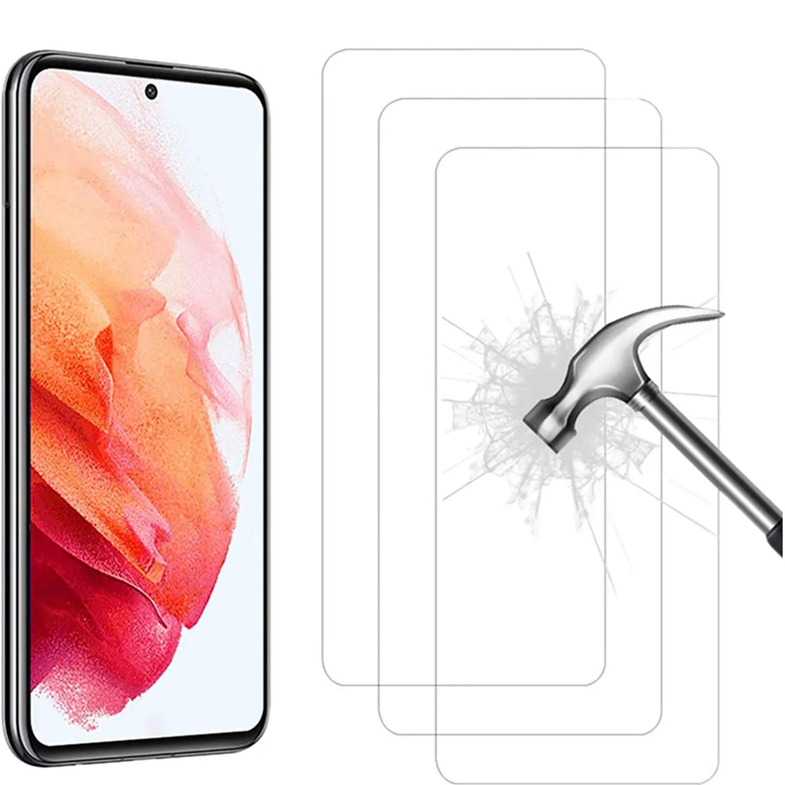 

For Samsung S21 PLUS Clear Tempered Glasses Screen Protector Film 6.7-Inch