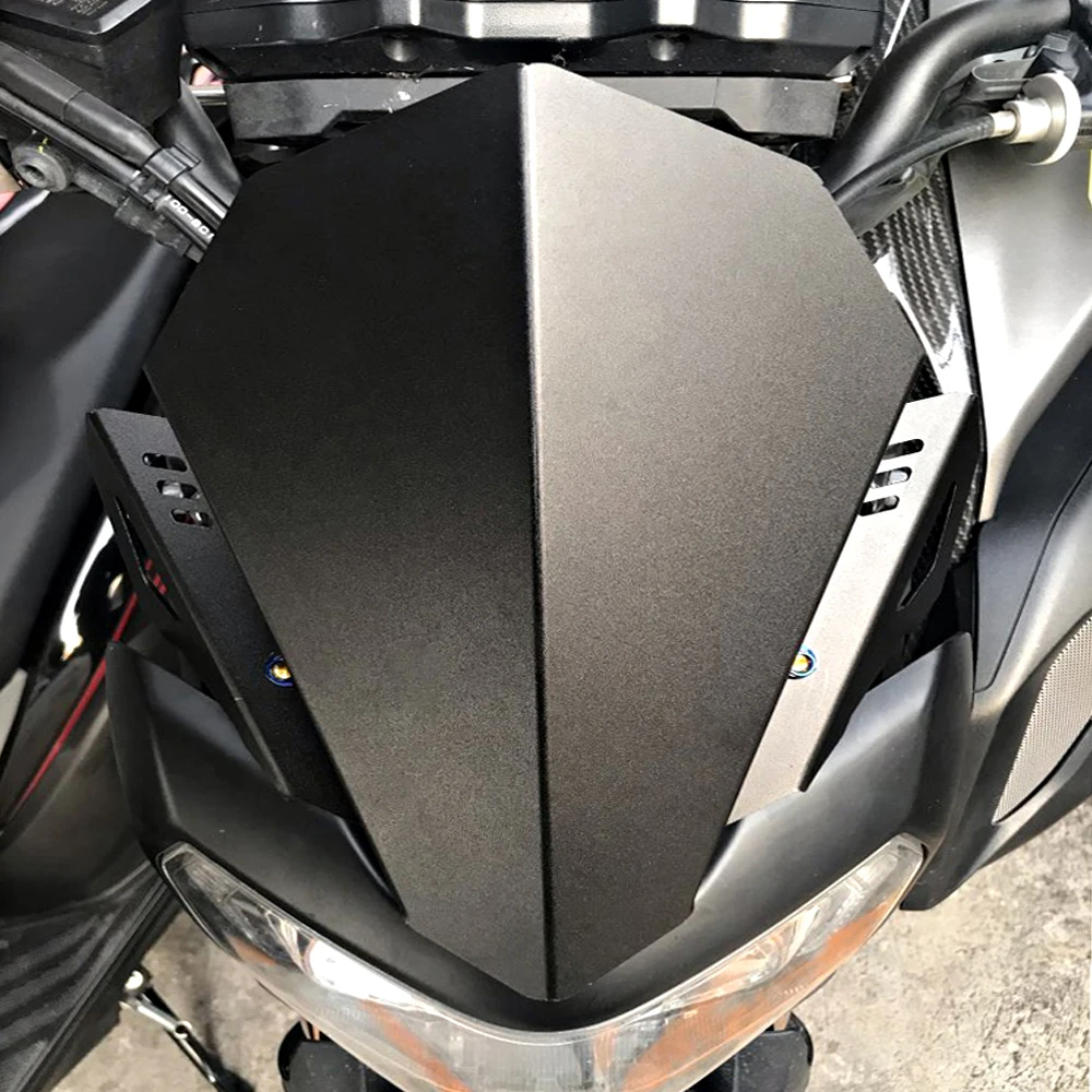 Ветрозащитный экран для мотоцикла лобовое стекло Yamaha MT 07 с ЧПУ алюминий черный 2018