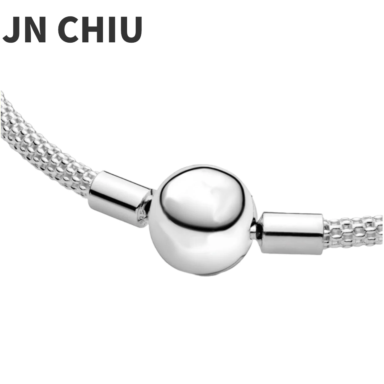 

Hot Sale Real 100% 925 Sterling Silver pan bracelet Love heart crystal bracelet For Women Fit Original DIY Charm Jewelry