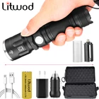 XHP70 мощный перезаряжаемый зум охотничий светодиодный фонарик фонарь для использования 18650 26650 батарея