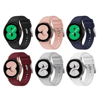 sport soft silicone bracelet wrist band for galaxy watch4 replacement smart watch strap wristband watchband