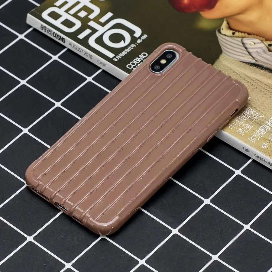 Нескользящий чехол для телефона iPhone 11 Pro MAX кожаный мягкий силиконовый из ТПУ 6 6s 7 8