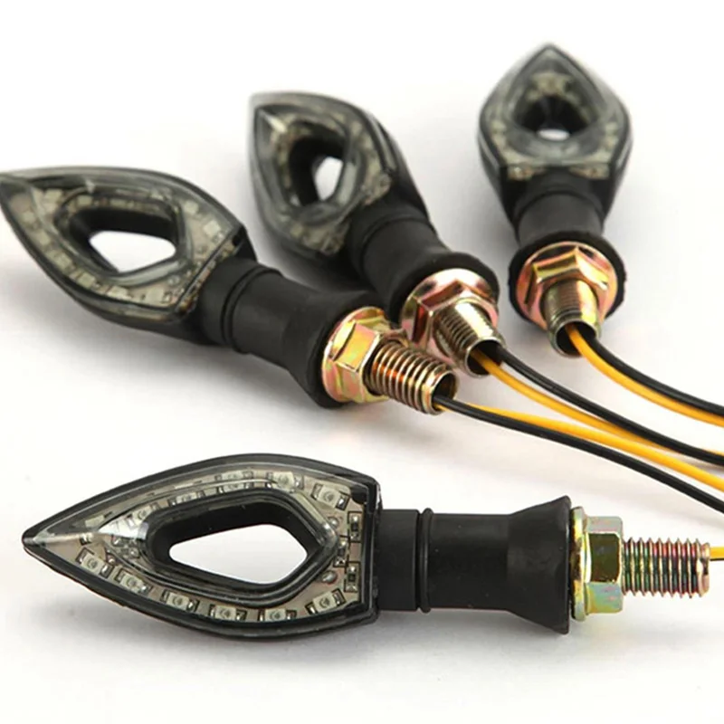 Фонарь для указателей поворота мотоцикла гибкий светильник 12 светодиодных