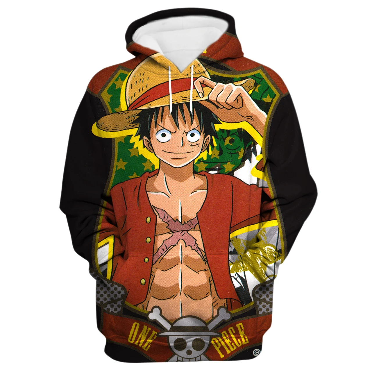

Novelty Print Plus Size Long Sleeve Unisex Classic O-Neck Hoodie