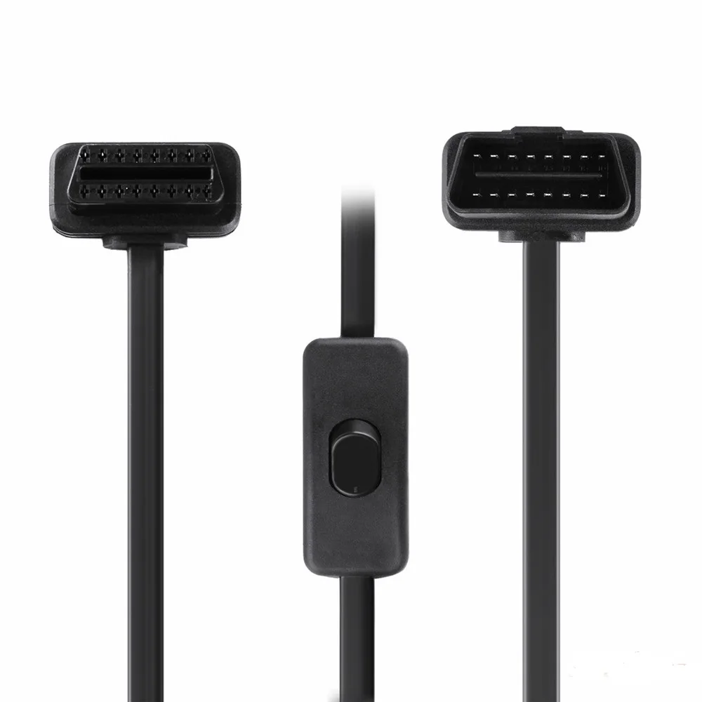 Кабель ELM327 к 16-контактному OBD2 разъему OBD 2 кабель 16-контактный гнездовой разъем II с