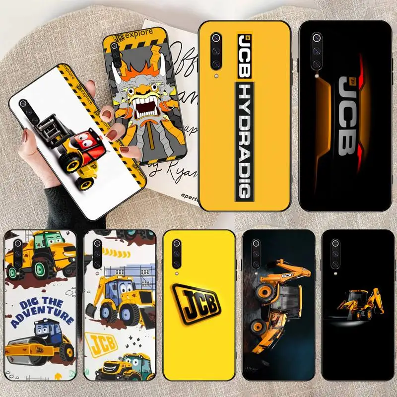 

YJZFDYRM JCB excavator Shell Phone Case for Xiaomi Mi 10 Pro lite Mi9 9SE 8SE Pocophone F1 Mi 9T Pro
