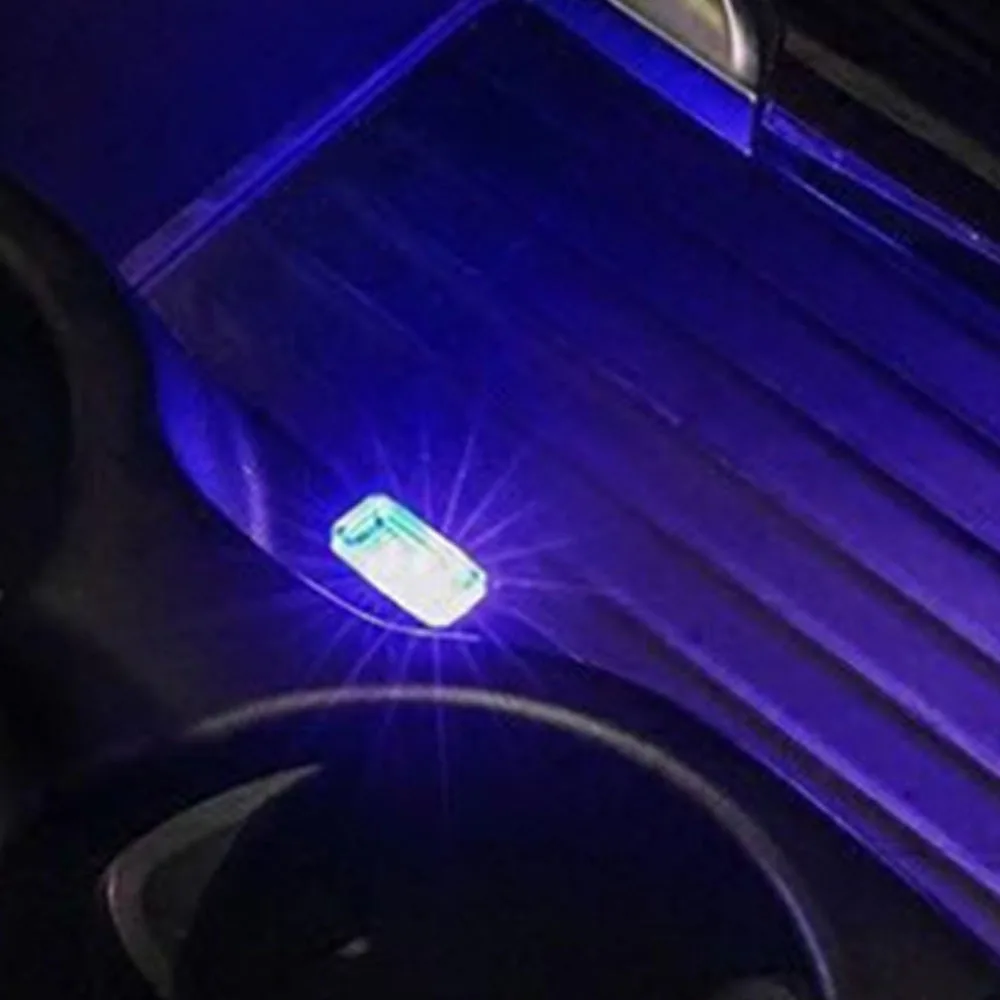 Мини USB светильник светодиодный модельный автомобильный окружающий светильник неоновый интерьерный светильник Автомобильные украшения(7 цветов на светильник