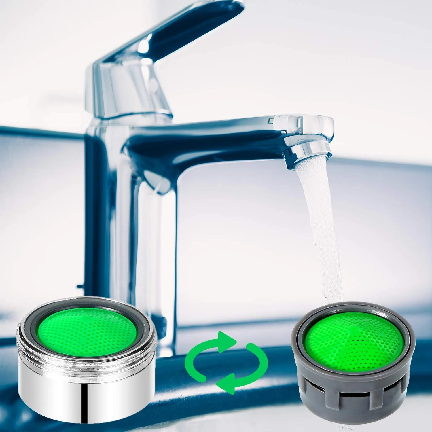 20Pcs Water Saving Faucet Aerator Basin Tap Bubbler Spout Net Prevent Splashing Bathroom Kitchen Nozzle Filter Accessorie | Обустройство