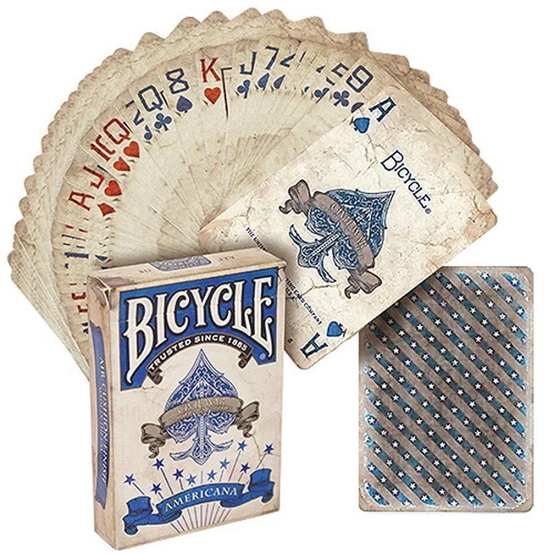 Bicycle Americana Deck Playing Cards Poker Size Rare Limited Edition Magic Tricks Props for Magician Free Ship | Спорт и развлечения