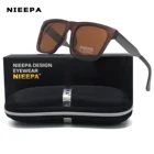 Солнцезащитные очки NIEEPA поляризационные для мужчин и женщин, брендовые дизайнерские очки в классической квадратной оправе, UV400
