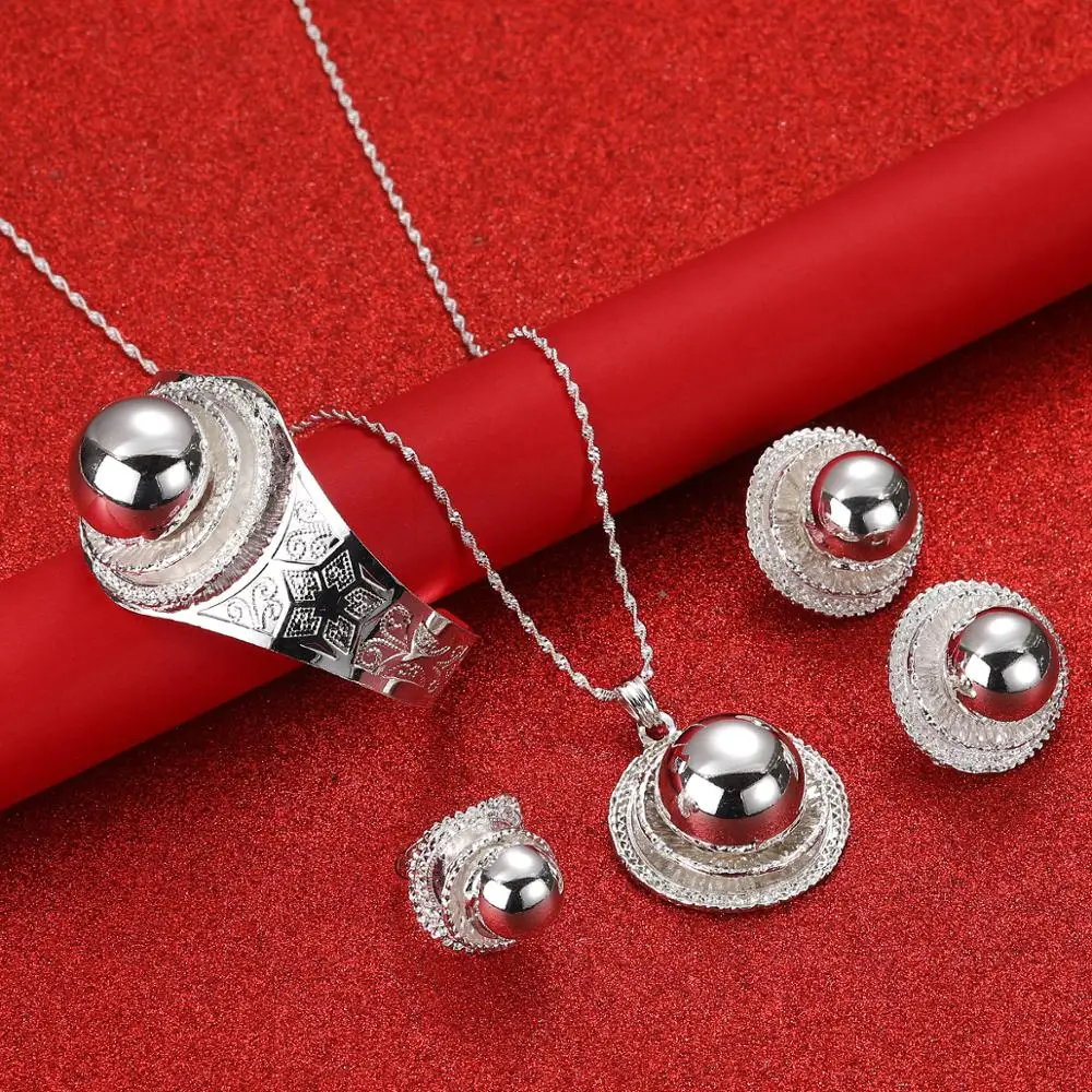 Эфиопский серебряный цвет крест набор ювелирных изделий кулон серьги кольцо