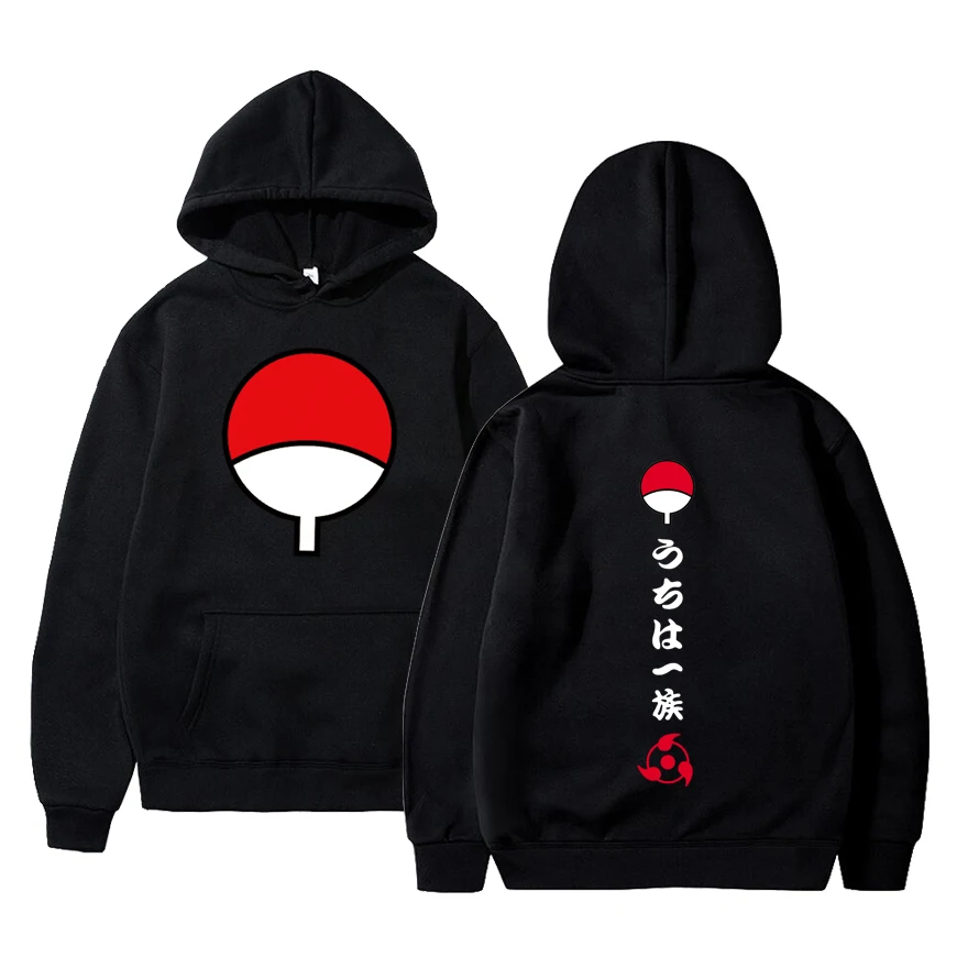 

2021 New Anime Fashion Winter Hoodies Fleece Warm Jacket Coat Uchiha Hatake Uzumaki Clan Badge Hoodie Sweatshirt Unisex Clothes