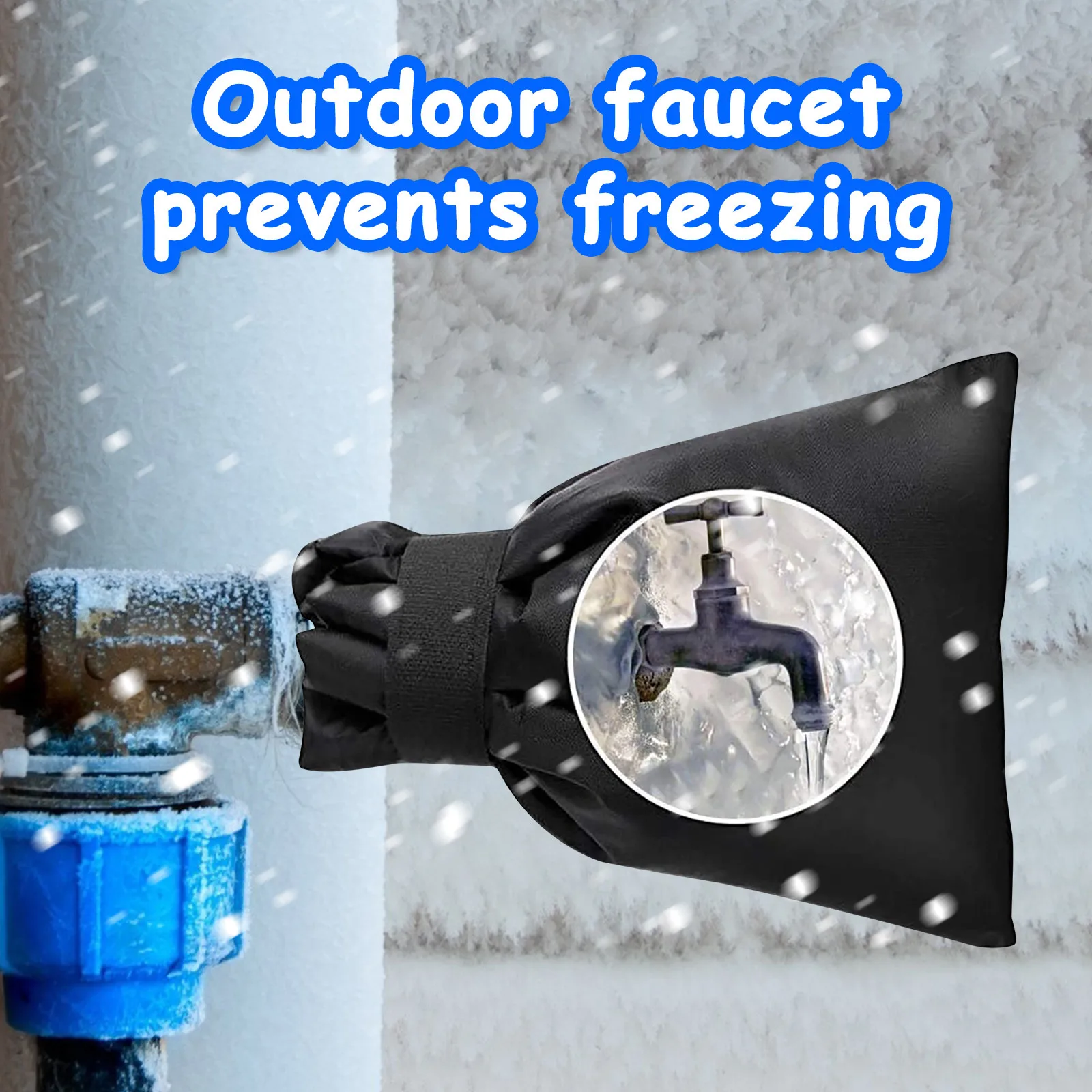 

Faucet Cover Faucet Free-ze Protection For Faucet Outdoor Faucet Socks Adjustable Winter Faucet Covers Faucet Protection Bags