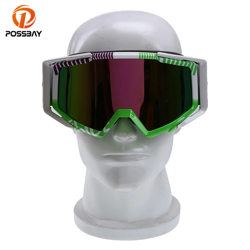 

POSSBAY Clear Classic Motorcycle Glasses Punk Motorbike Moto Skiing Sport Cycling for Motocross Goggles Eyewear Sunglasses