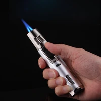 bbq kitchen butane two torch turbo lighter magic flame gas lighters metal 1300c jet gadgets for men smoking accessories