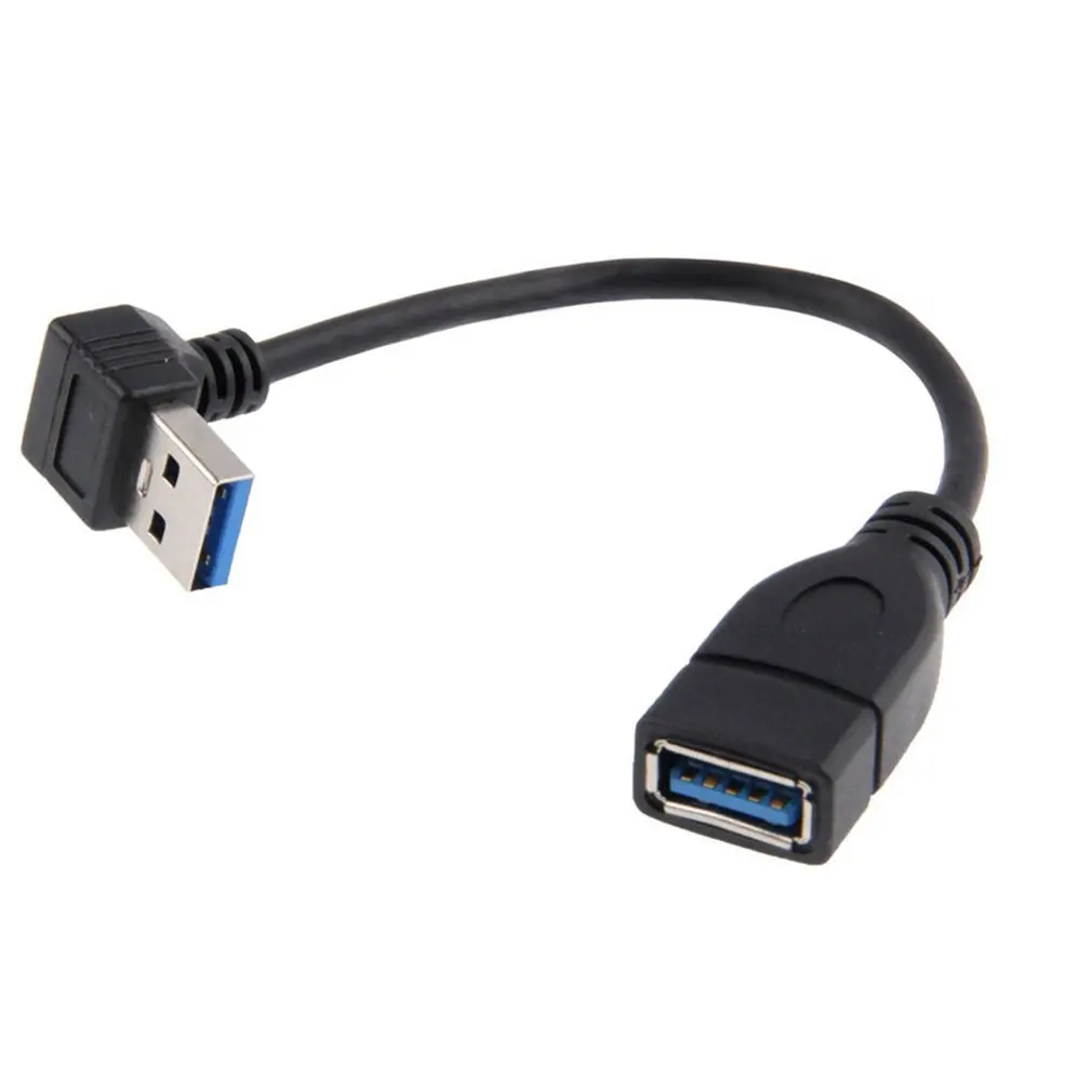 

Data Sync 90 Degree Usb 3.0 Down Angled Adapter Cable Male A To Female A for Phone PC Laptop Speaker
