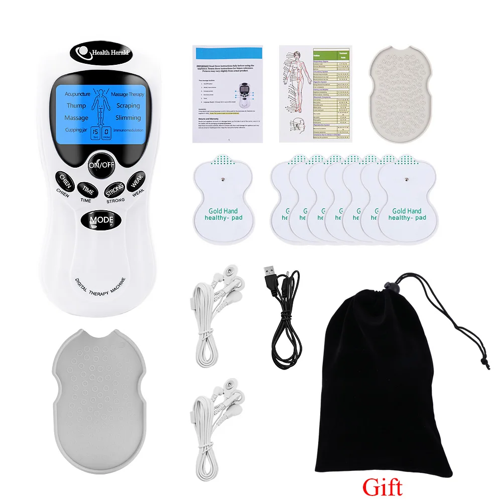 

Двухканальное устройство для ЭМС ЧЭНС десятки тысяч машинный массажер для тела Цифровая терапия машина массажное устройство для Задняя но...