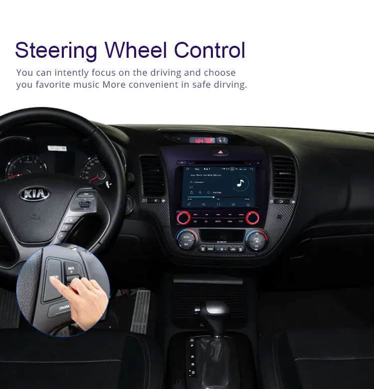 TOPBSNA Android 9,0 автомобильный DVD мультимедийный плеер для Kia CERATO K3 FORTE 2013 wifi автомобильный Радио плеер с gps-навигатором авто FM
