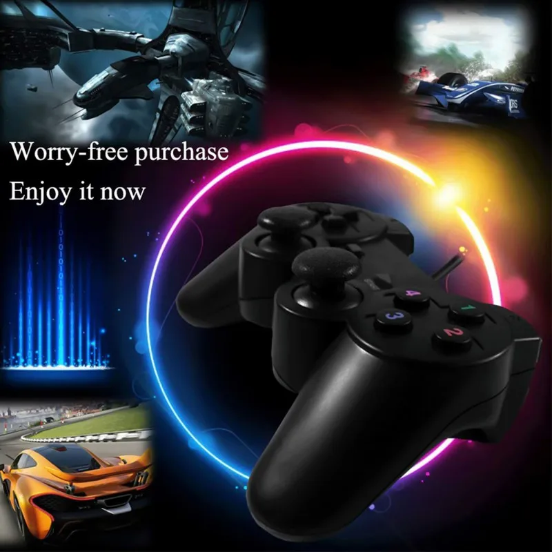 USB проводной игровой контроллер для ПК геймпад Raspberry Pi удаленный Двойной