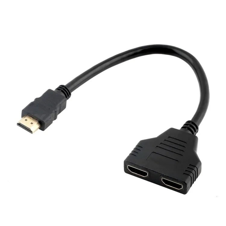 HDMI-сплиттер с одним входом и двумя выходами HDMI-адаптер yi fen er HDMI 1 2 gao qing xian