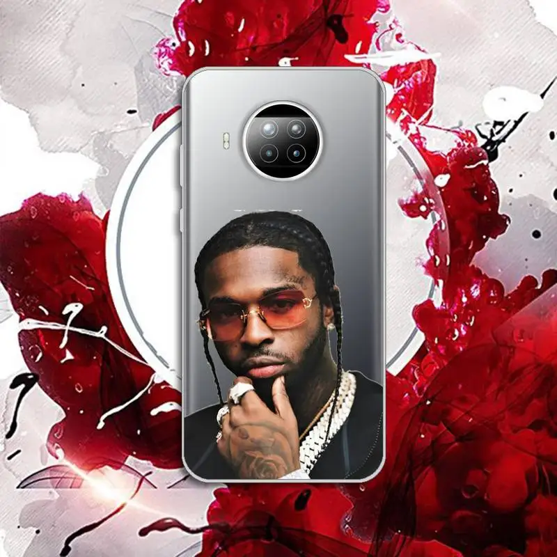 

POP SMOKE Rapper America Phone Case Transparent for Xiaomi Redmi note 10 t 8 9 pro lite 11