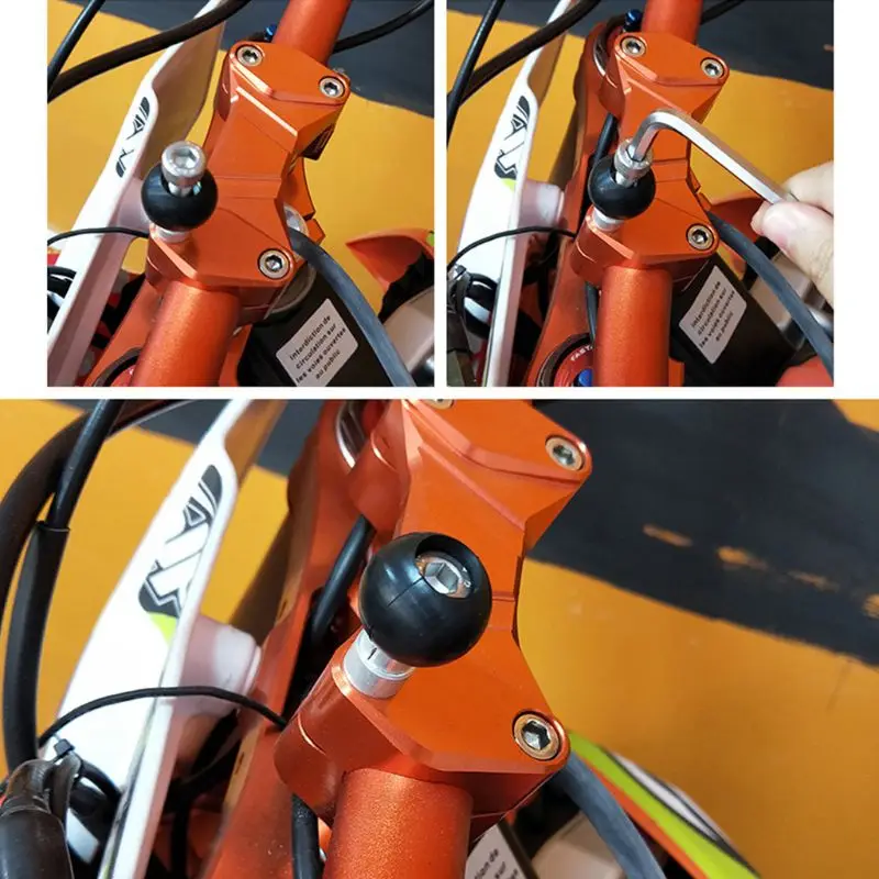 

Motorcycle Handlebar Clamp Base with 1 Inch Ball for For RAM-B-367U for Kawasaki Car Vehicle Phone Holder Bolt Bracket R2LC