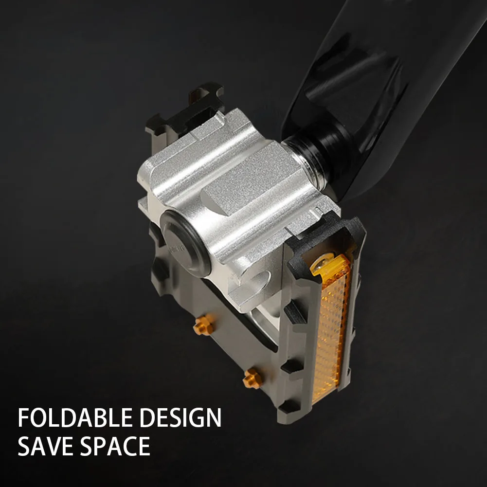 

1pair Bicycle Pedal Non Slip Mountain Road Bike With Wrench Folding Replacement