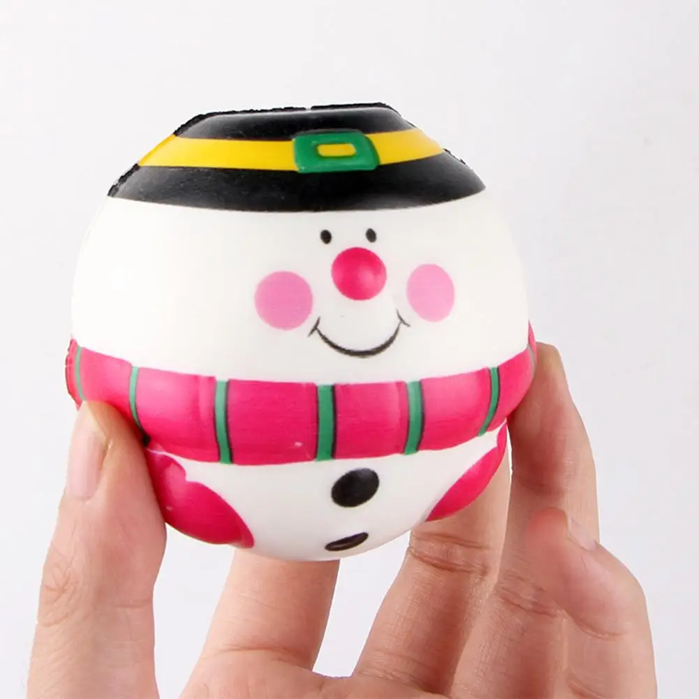 6 см PU Санта-Клаус/Снеговик мяч Squishies медленно поднимающиеся игрушки кукла
