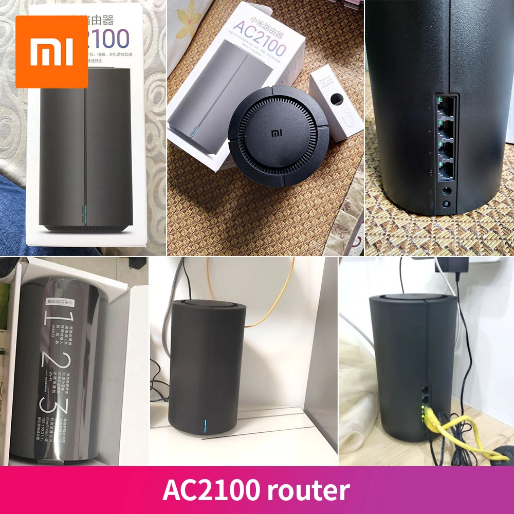 Xiaomi Mi Router AC2100 Dual Frequency Routers WiFi 128MB 2.4GHz 5GHz Core CPU Game Remote APP Control For Mihome with eu plug |