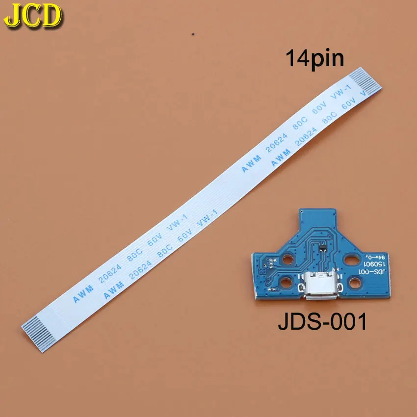 USB-контроллер JCD для контроллера PS4 плата зарядного устройства с ленточным гибким
