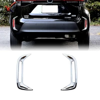 car styling accessories for toyota yaris cross rear bumper fog lamp trim frame sticker abs chrome