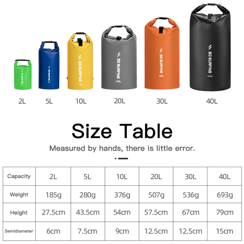 10L 20L 30L 40L Водонепроницаемый велосипедные сумки складные Пеший Туризм Сумки