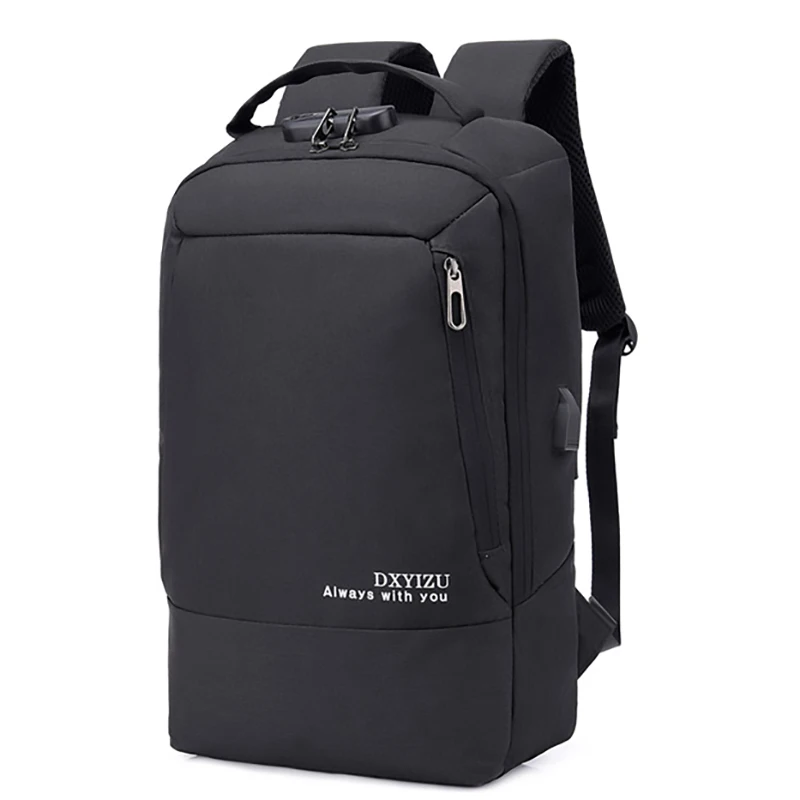 Однотонный рюкзак с несколькими карманами Холщовый мужской ранец вместительная