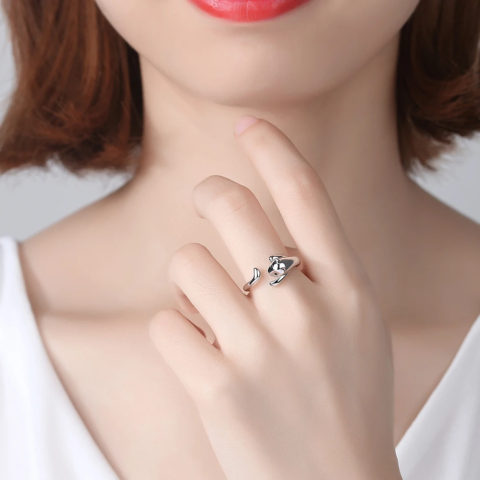 Женское кольцо с длинным хвостом TONGZHE из стерлингового серебра 925 пробы