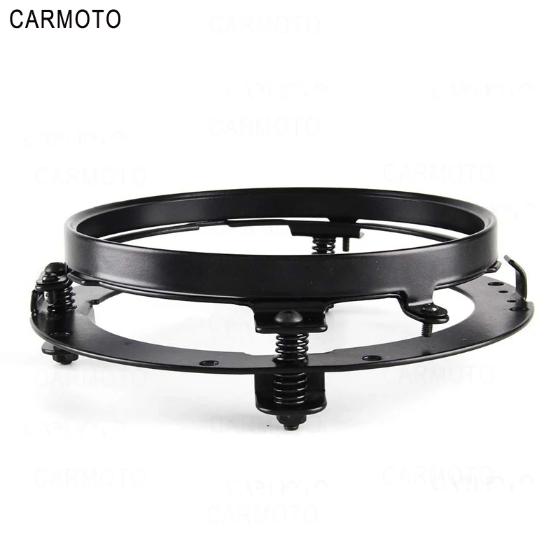 Бежевый 1pcs 7 Inch DOT SAE E9 Motorcycle Headlamp with angle eye Led Headlight 7inch housing bucket trim ring for Touring Electra Glide - Цвет: Бежевый