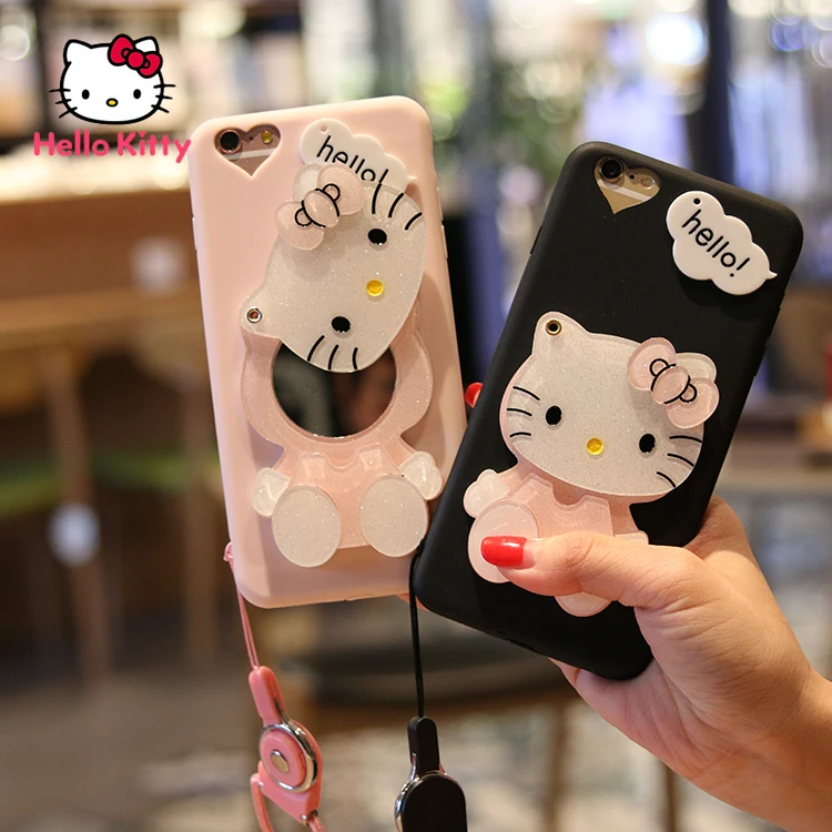 

Hello Kitty Is Suitable for Samsung S7/s8/s20/S10/c9/A70/note10/S9plus/A50 Mirror Personality Cartoon Mobile Phone Case