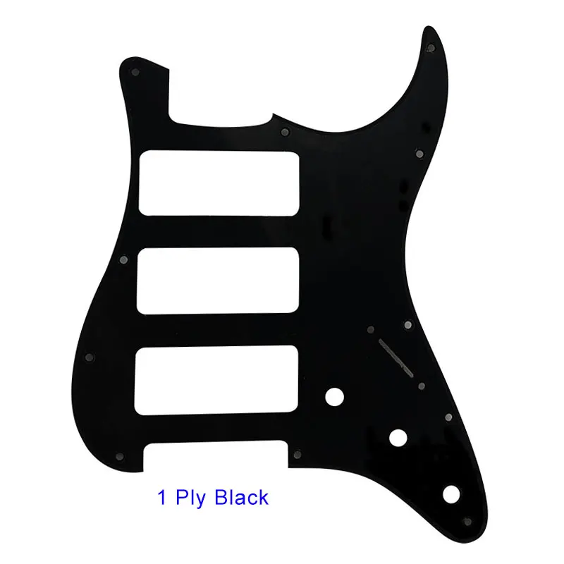 1Ply Black Pleroo отличное качество гитарные части 3 P-90 гитара Stratocaster PICKGUARD для нас 11 винтовых отверстий Strat 3 P90S Humbucker - Цвет: 1Ply Black