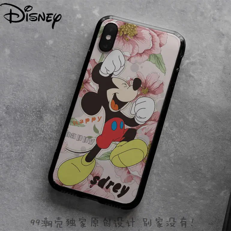 

Disney Cartoon Mickey Mouse Cute Tempered Glass Phone Case for IPhone 7/8P/X/XR/XS/XSMAX/11/12PRO/12 Phone Case