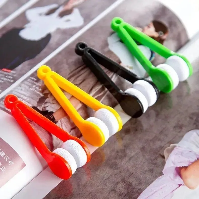 

Two-side Sunglasses Brush Mini Microfiber Eyeglass Cleaner Brush Spectacles Rub Cleaner Glasses Clean Brush Tool