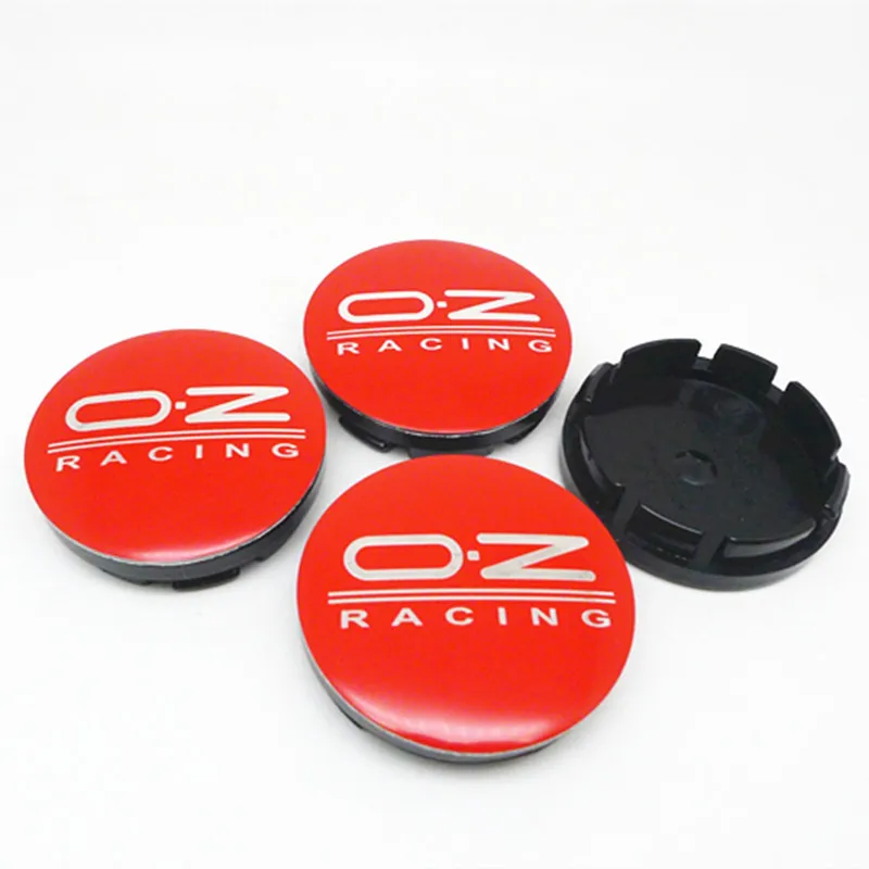 

4pcs 56mm Red OZ Racing Wheel Cap Center Hubcaps 53mm Rims Hub Cover Emblem Badge Car Styling Accessories