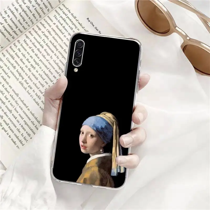 

Creative Mona Lisa Young Phone Case Transparent for Samsung s9 s10 s20 Huawei honor P20 P30 P40 xiaomi note mi 8 9 pro lite plus