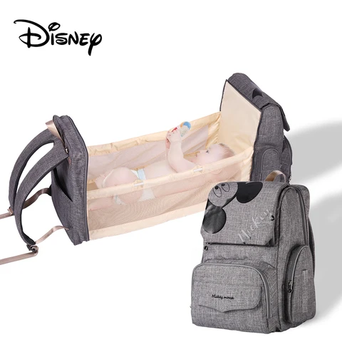 Сумка для подгузников Disney, рюкзак для мамы, мамы, сумки для малышей, водонепроницаемая, большая емкость, сумка для подгузников для детей, дорожная сумка для коляски, крючки