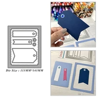 tag label rectangular frame metal cutting dies for diy scrapbook album paper card decoration crafts embossing 2021 new dies