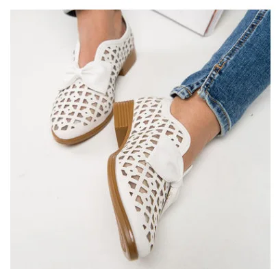 

Women Pumps New Fashion Spring Summer Shoes Bow Point Toe Loafers Leather Feminino Shallow Work Shoes Zapatos De Mujer 2020 New