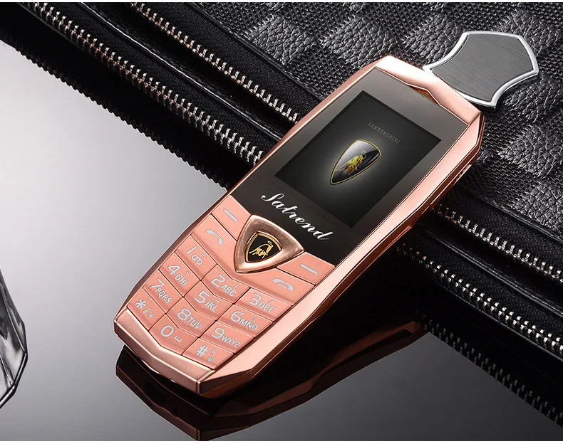 Champagne Роскошный телефон A18 с двумя sim-картами, Bluetooth, MP3, MP4, FM камерой, металлический корпус, автомобильный телефон, 1,8 дюймов, дешевый телефон - Цвет: Champagne