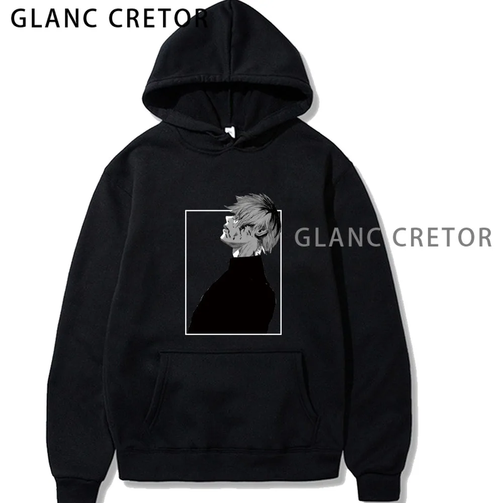 

Мужские толстовки с капюшоном «Токийский Гуль» Харадзюку унисекс толстовка с японским аниме забавным принтом забавная уличная одежда модн...