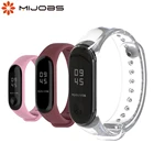 Силиконовый ремешок для Xiaomi Mi Band 4, наручный браслет для Mi Band 4, смарт-браслеты, аксессуары для Xiaomi Band 3 глобальная версия