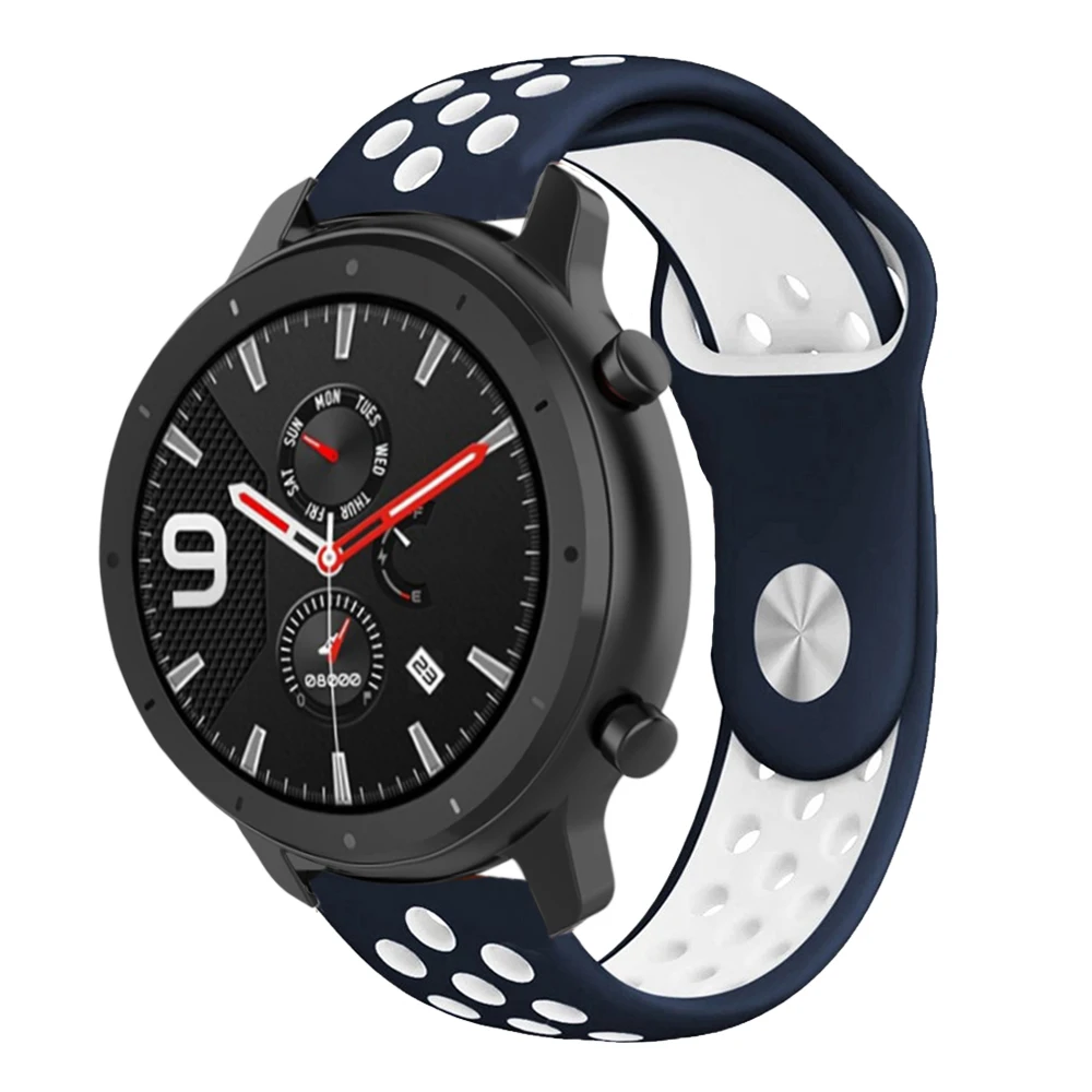 Silicone Watchband Strap for Xiaomi Huami Amazfit GTR 47mm Bracelet Band for Amazfit Pace/Stratos 2 2S Smart Watch Sport Correa