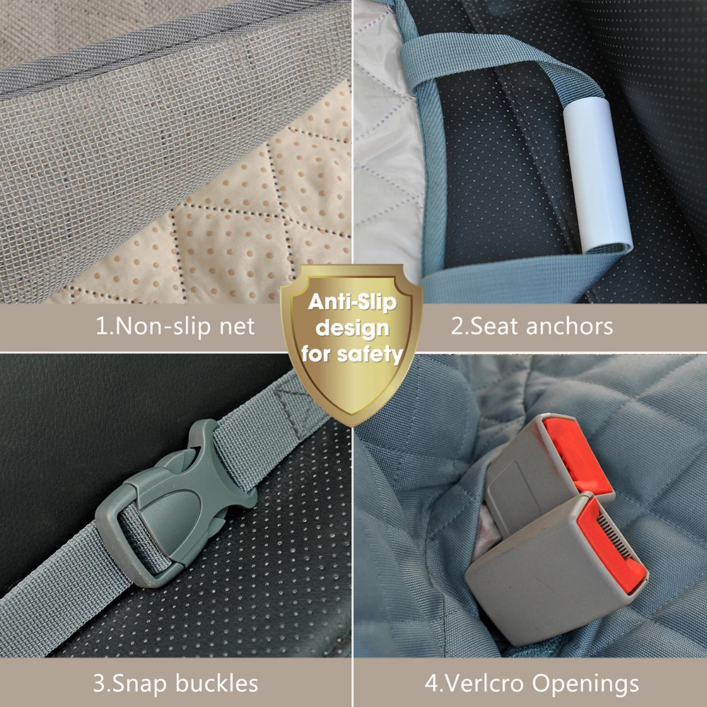 

Prodigen Dog Car Seat Cover Waterproof Pet Travel Dog Carrier Car Trunk Protector Hammock Carrier For Dogs Car Mattress